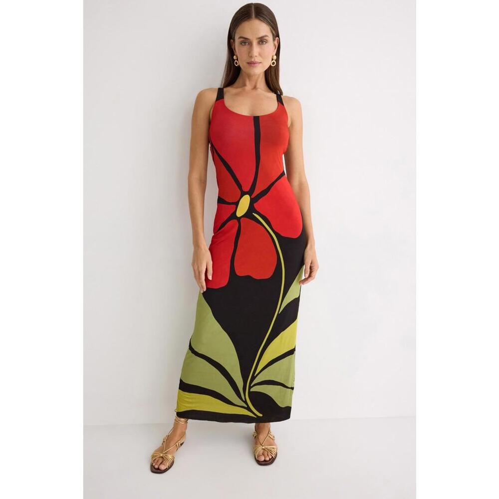 CALA de la CRUZ Multicolored Solange Dress Size S